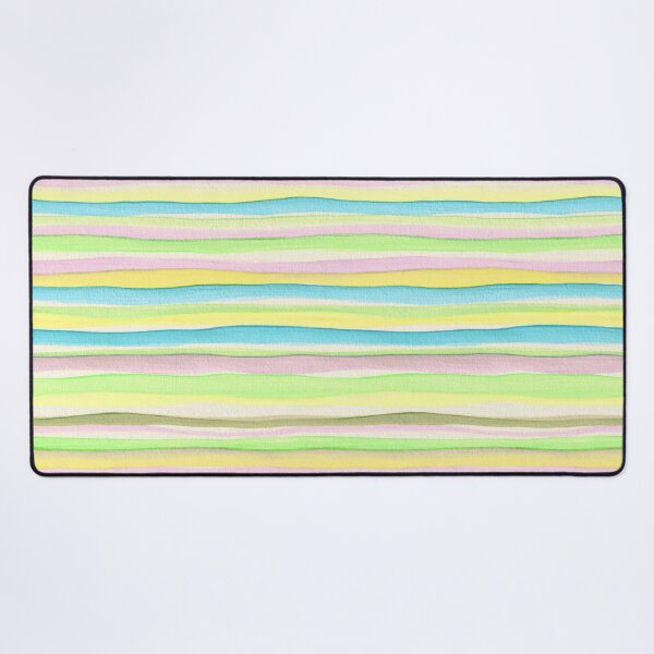 Item preview, Thin Watercolor Stripes Green Yellow Horizontal designed and sold by Alex Blud.
