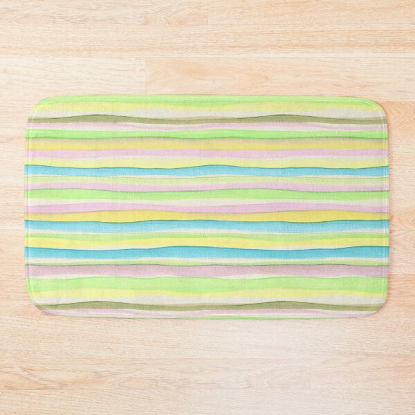 Item preview, Thin Watercolor Stripes Green Yellow Horizontal designed and sold by Alex  Blud.