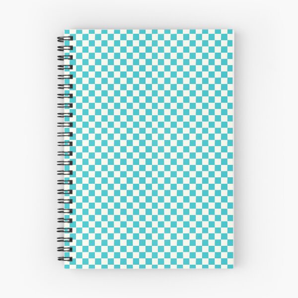 Item preview, Coquette Retro Chequered Pattern in Turquoise Blue and White designed and sold by SamJanner.