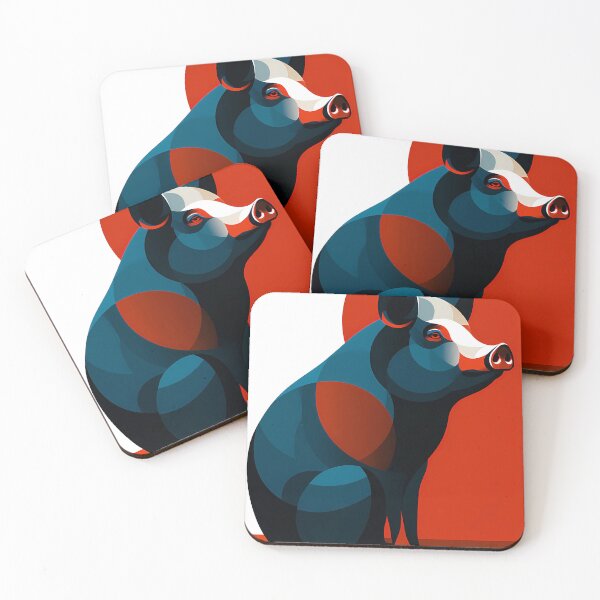 Item preview, Pig - Stylish animal silhouette collection, mystic zodiac  designed and sold by Ariadna de Raadt.