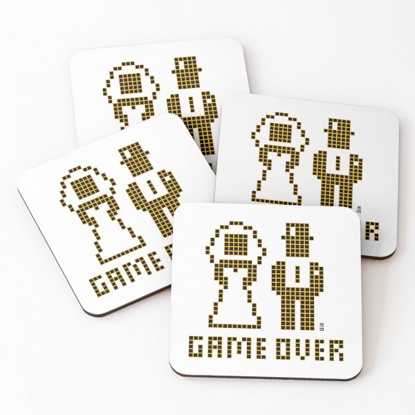 Item preview, Game Over (Wedding / Stag Party / Hen Night / Pixel / 2C) designed and sold by Roderix.