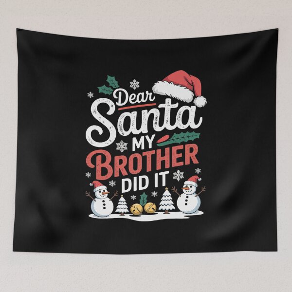 Item preview, Christmas Dear Santa My Brother Did It designed and sold by lilLilaBatArt.