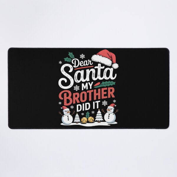 Item preview, Christmas Dear Santa My Brother Did It designed and sold by lilLilaBatArt.