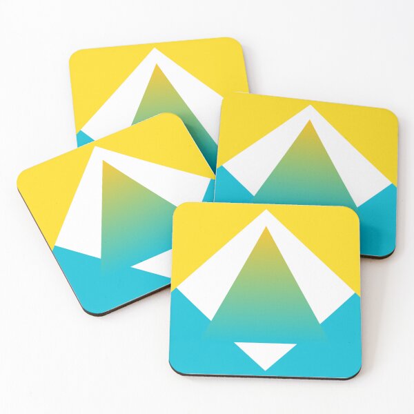 Item preview, Vibrant Gradient Geometric Triangle Art - Abstract Modern Design Print designed and sold by Faali950.