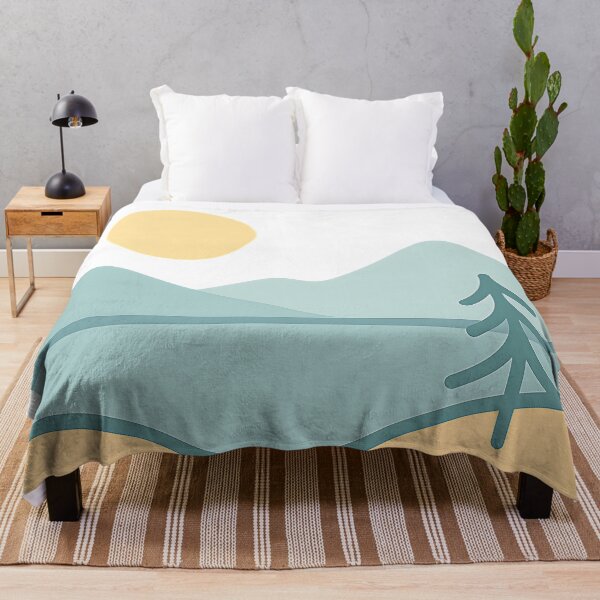 Item preview, Minimal landscape painting pastel colored designed and sold by Artania21.