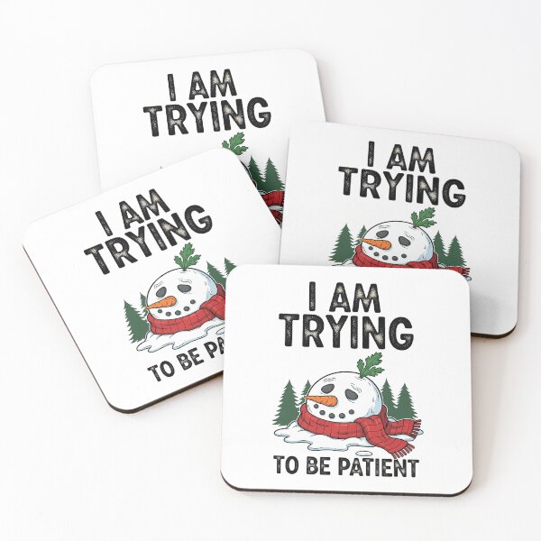 Item preview, Melting Snowman Trying to Be Patient designed and sold by munkyapparel.