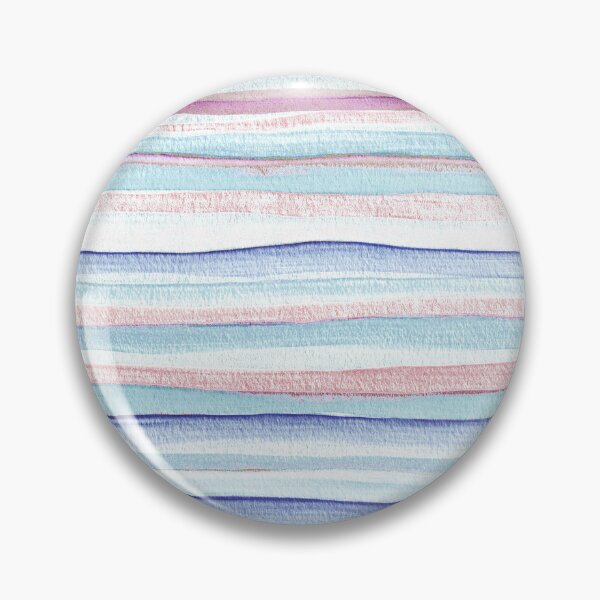 Item preview, Thin Watercolor Stripes Light Blue Horizontal designed and sold by Alex  Blud.