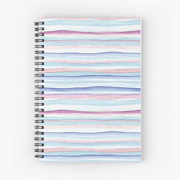 Item preview, Thin Watercolor Stripes Light Blue Horizontal designed and sold by Alex  Blud.