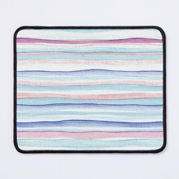 Item preview, Thin Watercolor Stripes Light Blue Horizontal designed and sold by Alex  Blud.