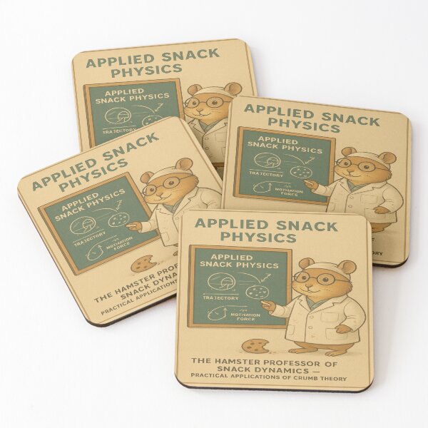 Item preview, The Hamster Professor of Snack Dynamics– Applied Crumb Theory designed and sold by ReineDingo.