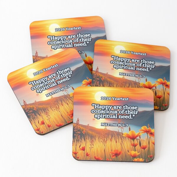 Item preview, 2026 Yeartext JW, Orange Poppy Sunset designed and sold by IvaRenee.
