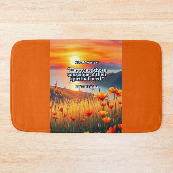 Item preview, 2026 Yeartext JW, Orange Poppy Sunset designed and sold by IvaRenee.
