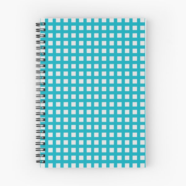 Item preview, Copy of Coquette Retro Gingham Check Pattern in Turquoise Blue and White designed and sold by SamJanner.