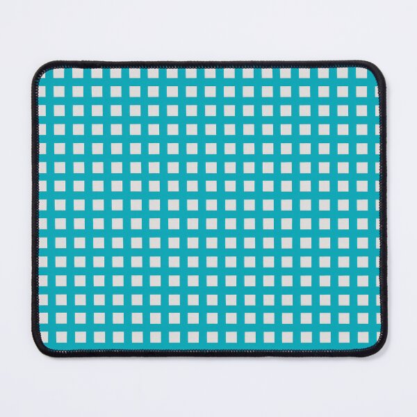 Item preview, Copy of Coquette Retro Gingham Check Pattern in Turquoise Blue and White designed and sold by SamJanner.
