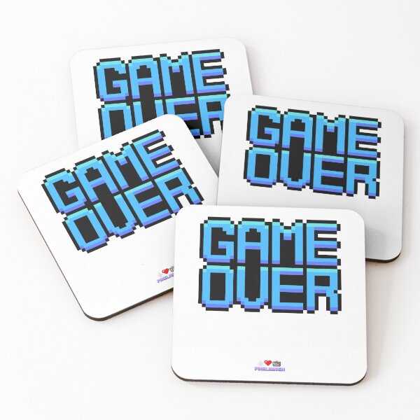 Item preview, GAME OVER RETRO ARCADE PIXEL ART designed and sold by WHITE FLAME PRINTS.