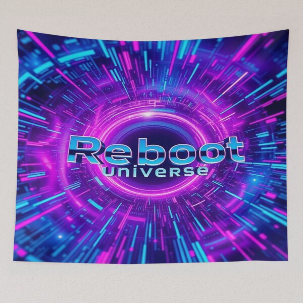 Item preview, Reboot Universe – Y2K Digital Sci-Fi Chrome Art designed and sold by CMdigit.