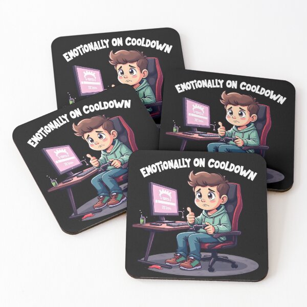 Item preview, Emotionally on Cooldown – Gamer Mental Health Art designed and sold by ShirtHatch.