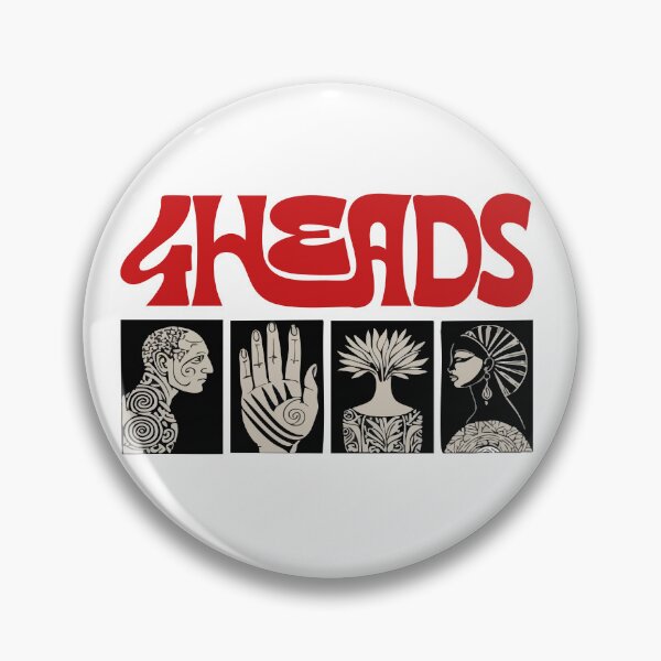 Item preview, 4HEADS – Retro Tribal Art Illustration designed and sold by GigiFernan.