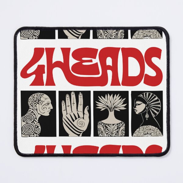 Item preview, 4HEADS – Retro Tribal Art Illustration designed and sold by GigiFernan.