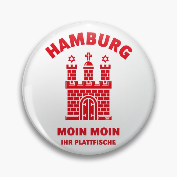 Item preview, Hamburg – Moin Moin, you flatfish (Low German / Red) designed and sold by Roderix.