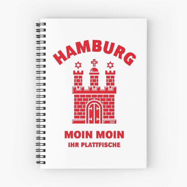 Item preview, Hamburg – Moin Moin, you flatfish (Low German / Red) designed and sold by Roderix.