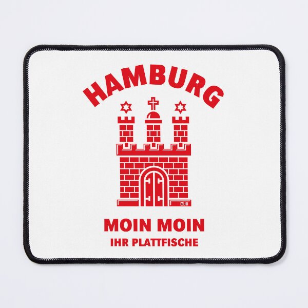 Item preview, Hamburg – Moin Moin, you flatfish (Low German / Red) designed and sold by Roderix.