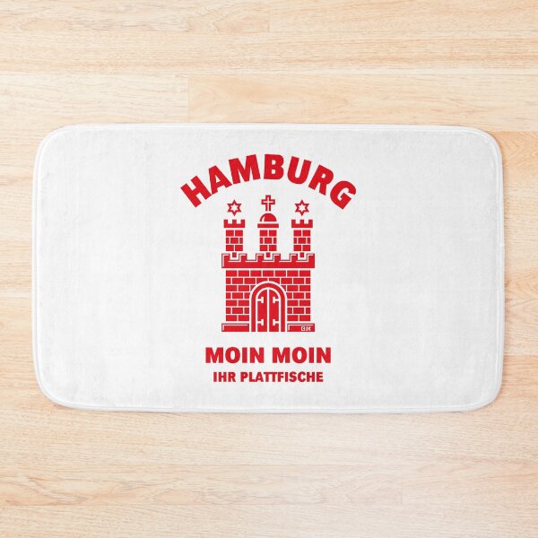 Item preview, Hamburg – Moin Moin, you flatfish (Low German / Red) designed and sold by Roderix.
