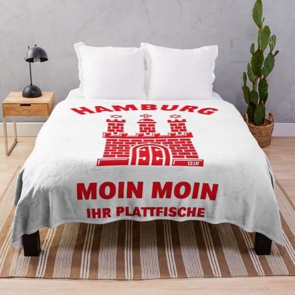 Item preview, Hamburg – Moin Moin, you flatfish (Low German / Red) designed and sold by Roderix.