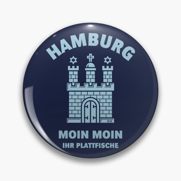 Item preview, Hamburg – Moin Moin, you flatfish (Low German / Skyblue) designed and sold by Roderix.