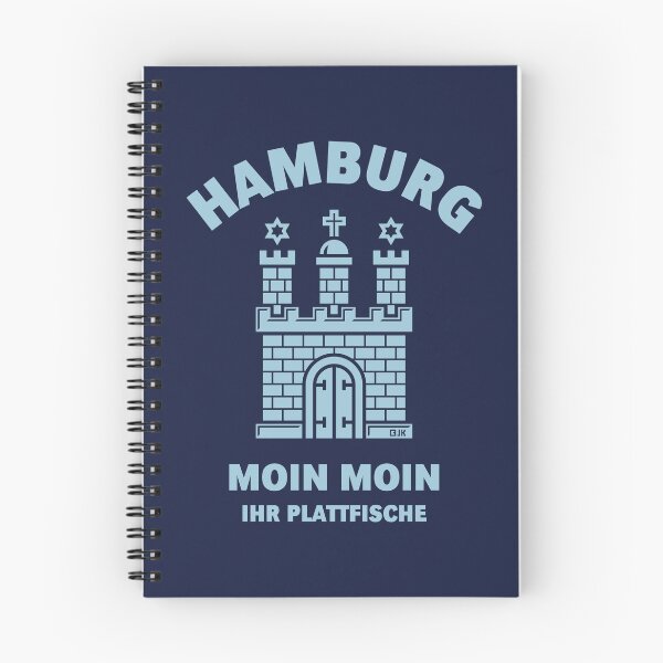 Item preview, Hamburg – Moin Moin, you flatfish (Low German / Skyblue) designed and sold by Roderix.
