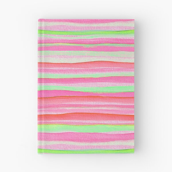 Item preview, Thin Watercolor Stripes Pink Horizontal designed and sold by Alex  Blud.