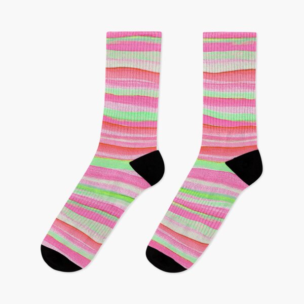 Item preview, Thin Watercolor Stripes Pink Horizontal designed and sold by Alex  Blud.