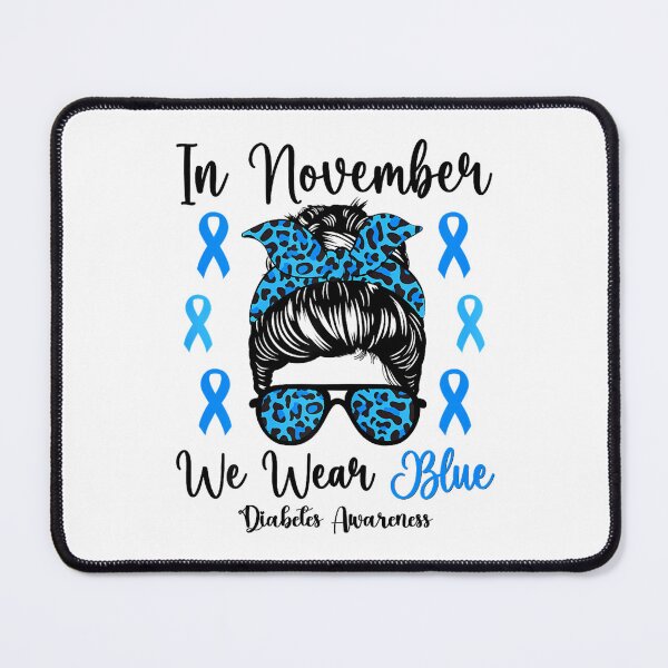 Item preview, Blue Style Support November Vintage Bow Quote Month designed and sold by Williammarger.