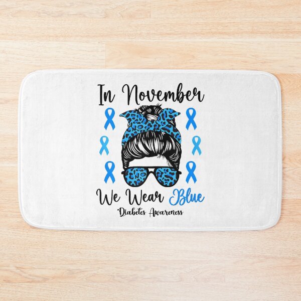 Item preview, Blue Style Support November Vintage Bow Quote Month designed and sold by Williammarger.