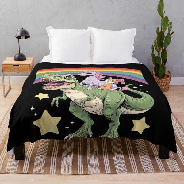 Item preview, Cat Unicorn Riding Dinosaur Kitten Lover Space Galaxy designed and sold by MonsterBuddiess.