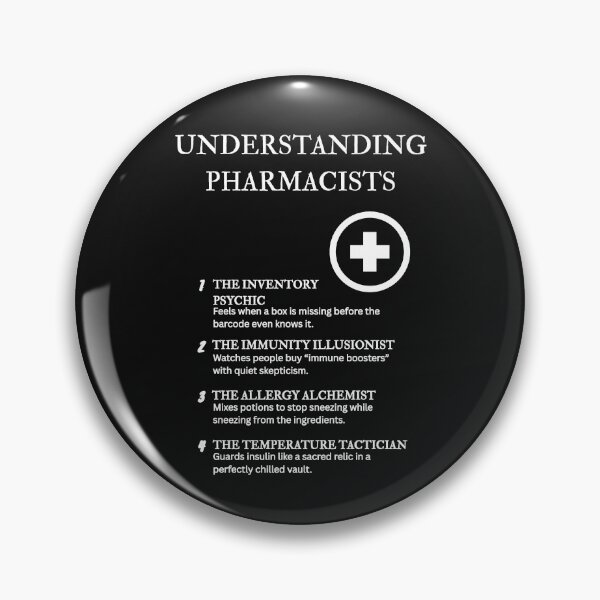 Item preview, Understanding Pharmacists – Pill Counters, Label Poets, and Sanity Maintainers – Black designed and sold by PsyFlow35.