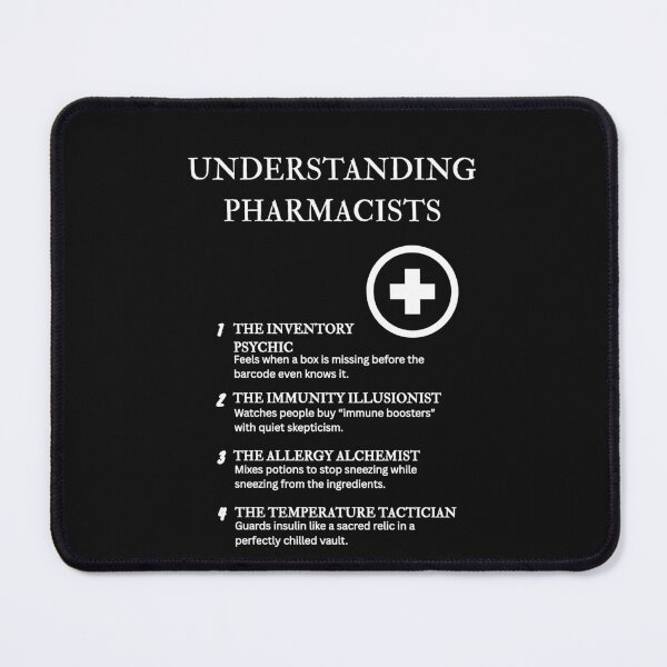 Item preview, Understanding Pharmacists – Pill Counters, Label Poets, and Sanity Maintainers – Black designed and sold by PsyFlow35.
