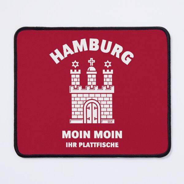 Item preview, Hamburg – Moin Moin, you flatfish (Low German / White) designed and sold by Roderix.
