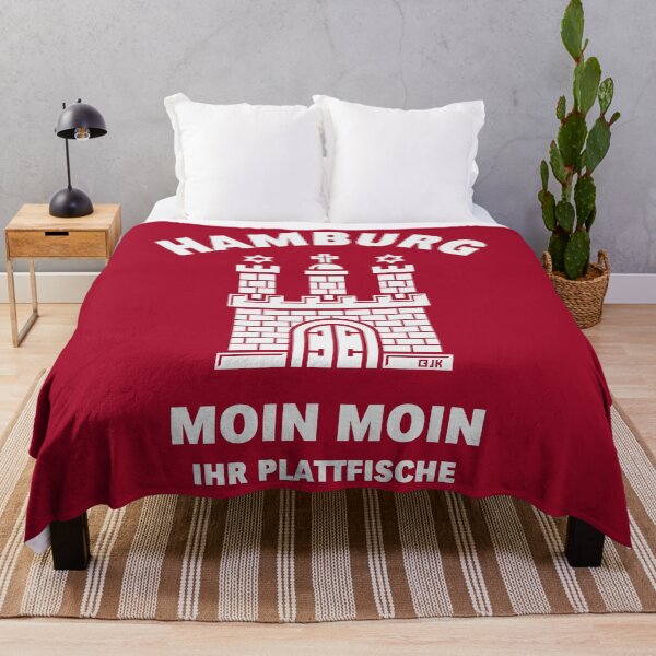 Item preview, Hamburg – Moin Moin, you flatfish (Low German / White) designed and sold by Roderix.