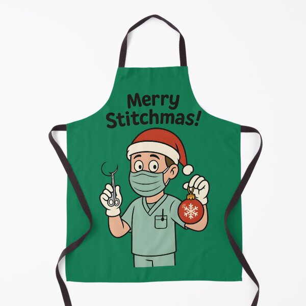 Item preview, Merry Stitchmas – Funny Surgery Vet Christmas Pun designed and sold by Bettybee00.