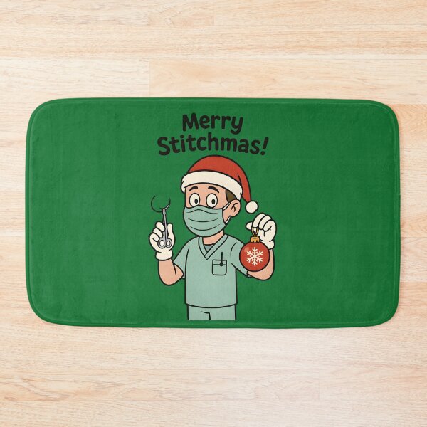 Item preview, Merry Stitchmas – Funny Surgery Vet Christmas Pun designed and sold by Bettybee00.