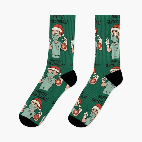 Item preview, Merry Stitchmas – Funny Surgery Vet Christmas Pun designed and sold by Bettybee00.