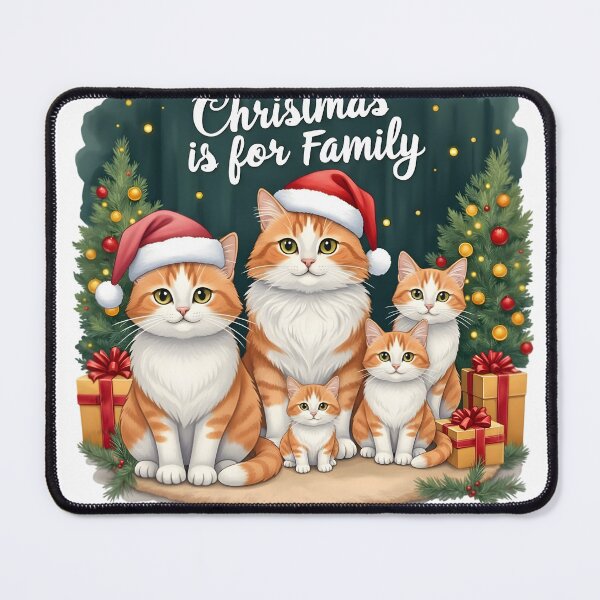 Item preview, Cat Family Christmas designed and sold by Wicked Wolf Poker.