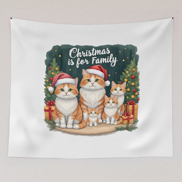 Item preview, Cat Family Christmas designed and sold by Wicked Wolf Poker.