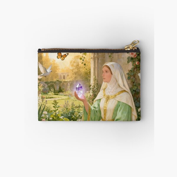 Item preview, Hildegard von Bingen – The Mystic of Light and Harmony | Spiritual Art by Sonia Sarkali designed and sold by SoniaSarkali.