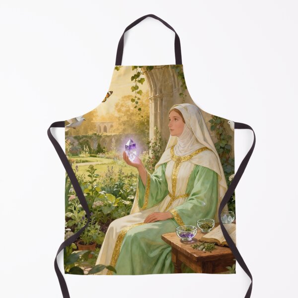 Item preview, Hildegard von Bingen – The Mystic of Light and Harmony | Spiritual Art by Sonia Sarkali designed and sold by SoniaSarkali.