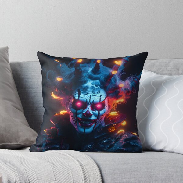Item preview, Cyber Demon Clown Horror Portrait designed and sold by Jackflash2023.