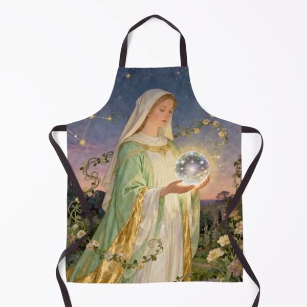 Item preview, Hildegard von Bingen – The Mystic of Light and Harmony | Spiritual Art by Sonia Sarkali designed and sold by SoniaSarkali.