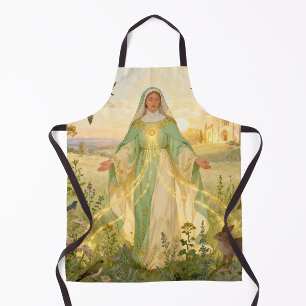 Item preview, Hildegard von Bingen – The Mystic of Light and Harmony | Spiritual Art by Sonia Sarkali designed and sold by SoniaSarkali.