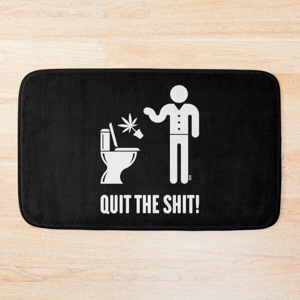 Item preview, Quit The Shit! (Cannabis / Marijuana / Hemp / White) designed and sold by Roderix.